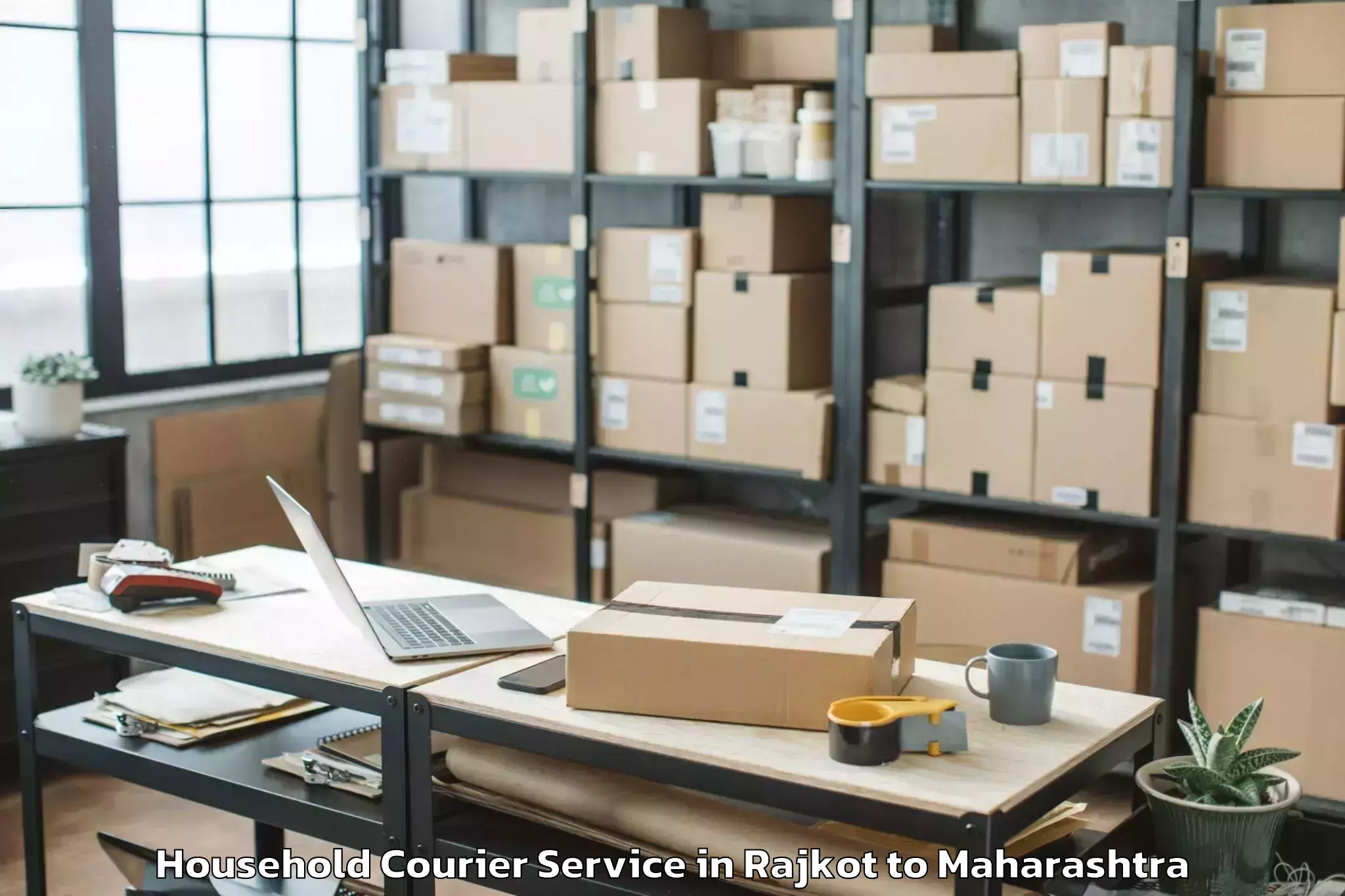 Reliable Rajkot to Mukhed Household Courier